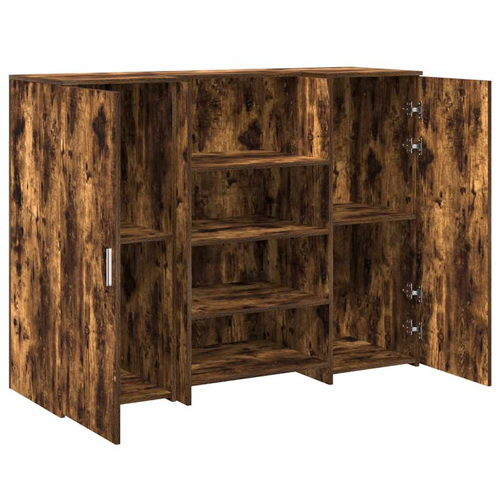 receptionsskranke 135x50x103,5 cm røget egetræsfarve