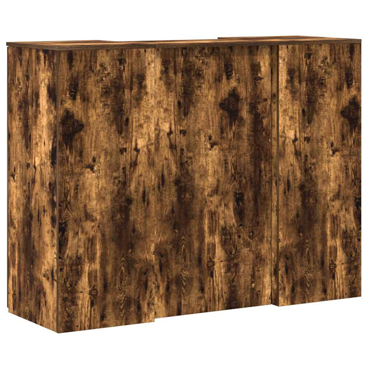 receptionsskranke 135x50x103,5 cm røget egetræsfarve
