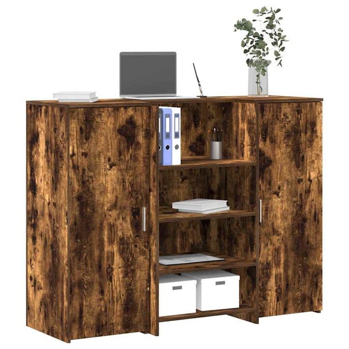 receptionsskranke 135x50x103,5 cm røget egetræsfarve
