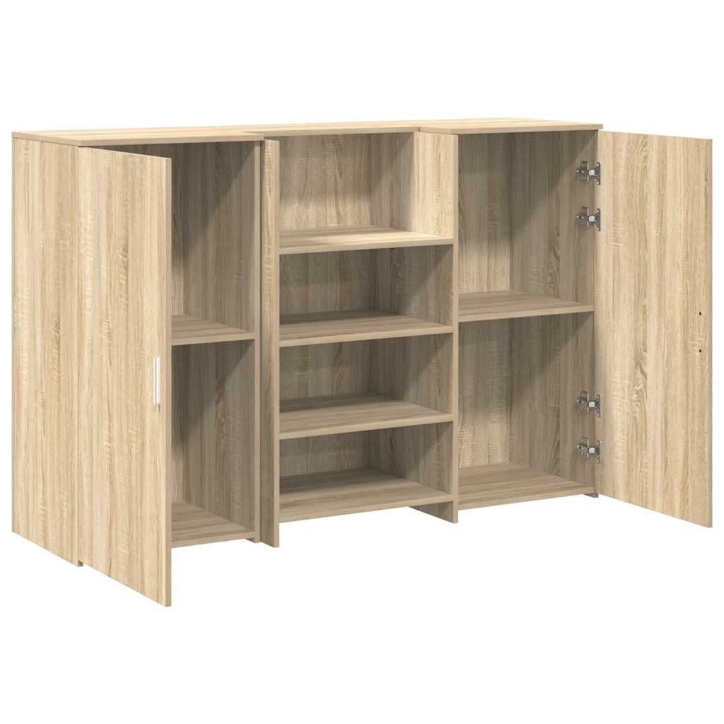 receptionsskranke 155x50x103,5 cm konstrueret træ sonoma-eg