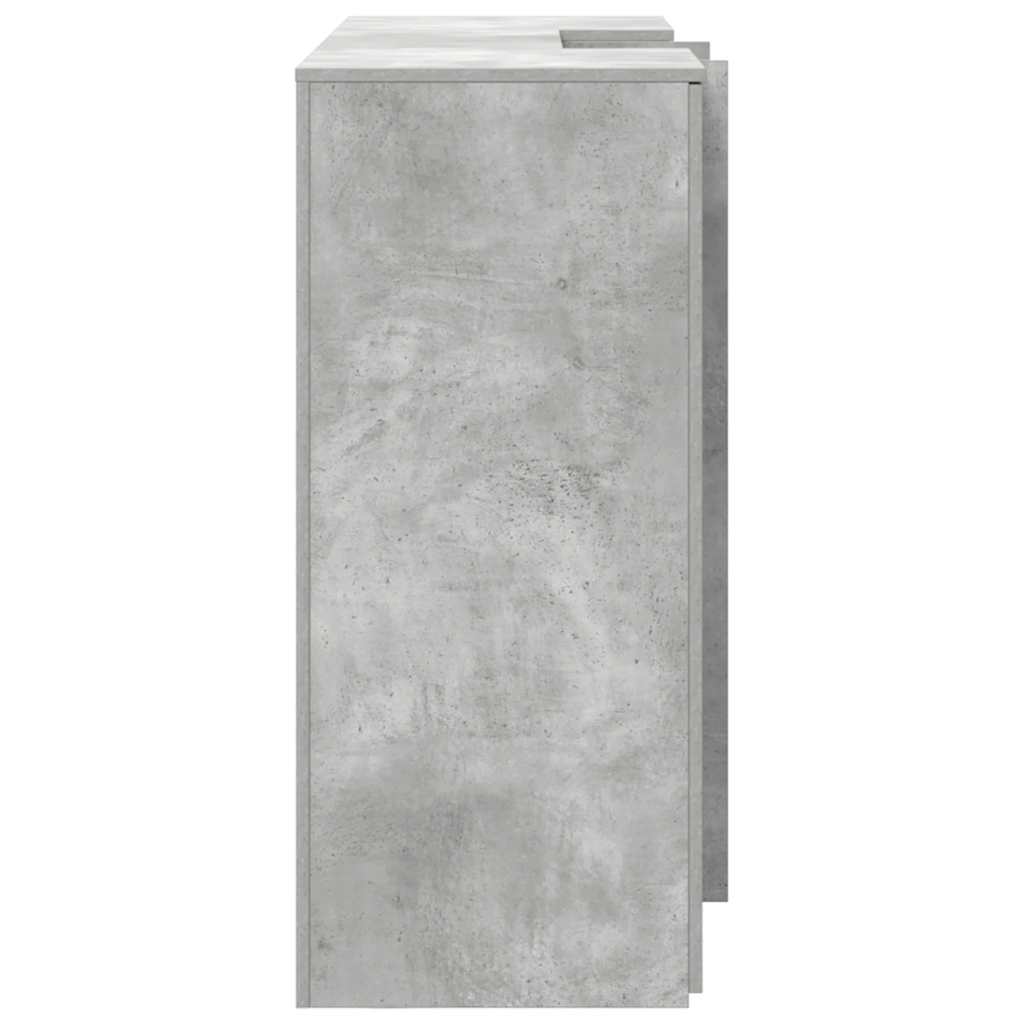 receptionsskranke 155x50x103,5 cm konstrueret træ beton grå