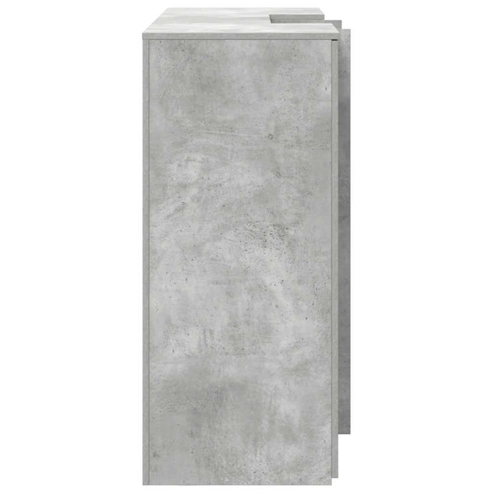 receptionsskranke 155x50x103,5 cm konstrueret træ beton grå