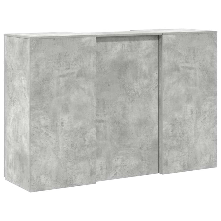 receptionsskranke 155x50x103,5 cm konstrueret træ beton grå