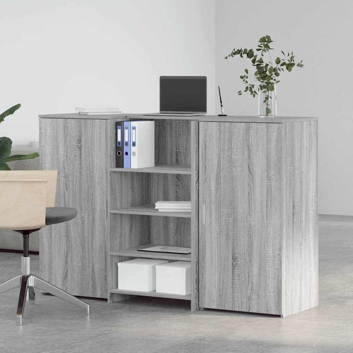 receptionsskranke 155x50x103,5 cm konstrueret træ grå sonoma