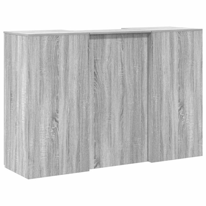 receptionsskranke 155x50x103,5 cm konstrueret træ grå sonoma