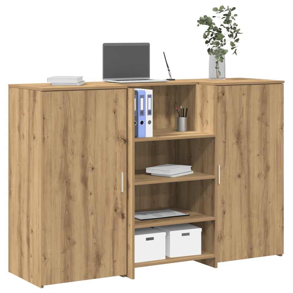 receptionsskranke 155x50x103,5 cm konstrueret træ kunsteg