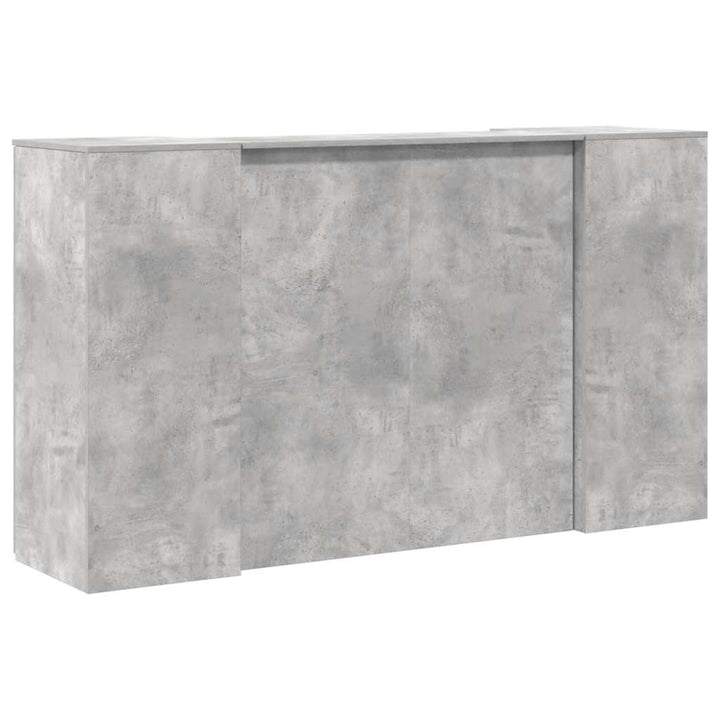 receptionsskranke 180x50x103,5 cm konstrueret træ beton grå