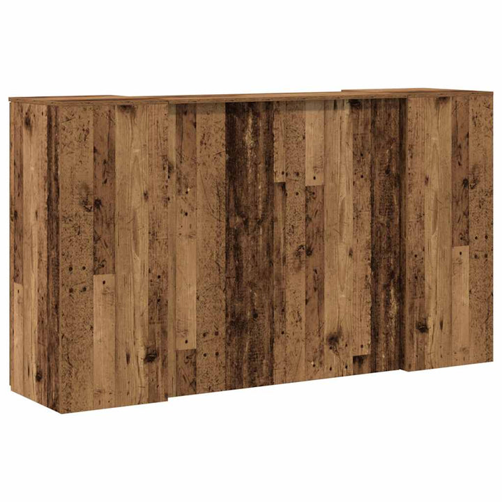 receptionsskranke 180x50x103,5 cm konstrueret træ antikt træ