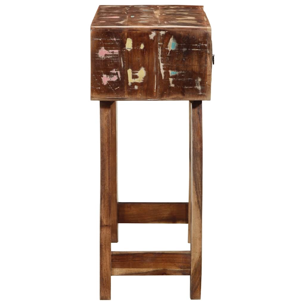 konsolbord 90x32x75 cm massivt genbrugstræ