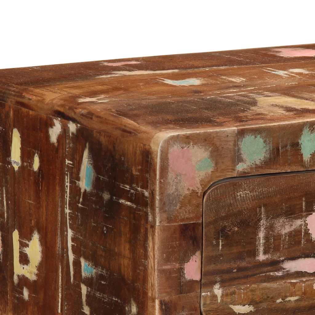 konsolbord 90x32x75 cm massivt genbrugstræ