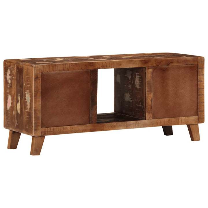 tv-bord 105x46x32 cm massivt genbrugstræ