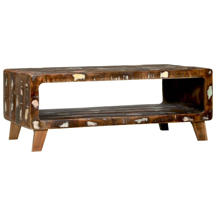 Sofabord Flerfarvet 90 x 50 x 35 cm Solid genbrugs træ
