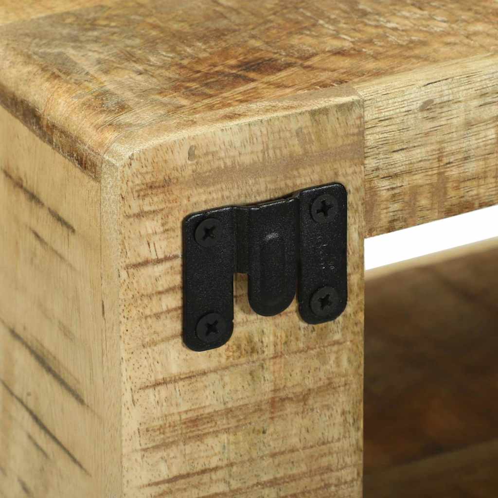 TV-skab med hylde Brun 80 x 30 x 25 cm Massivt mangotræ