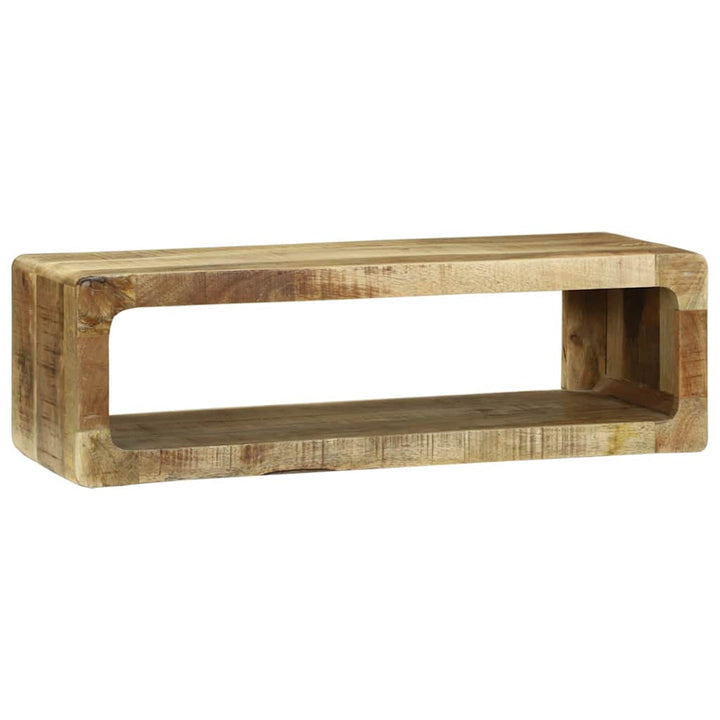 TV-skab med hylde Brun 80 x 30 x 25 cm Massivt mangotræ
