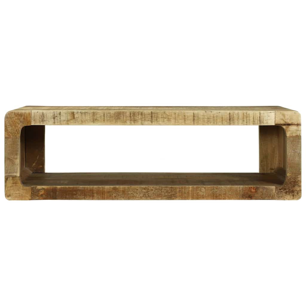 TV-skab med hylde Brun 80 x 30 x 25 cm Massivt mangotræ