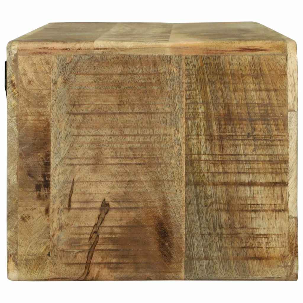 TV-skab med hylde Brun 80 x 30 x 25 cm Massivt mangotræ