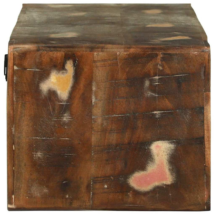 TV-skab Flerfarvet 80 x 30 x 25 cm Massivt genbrugstræ
