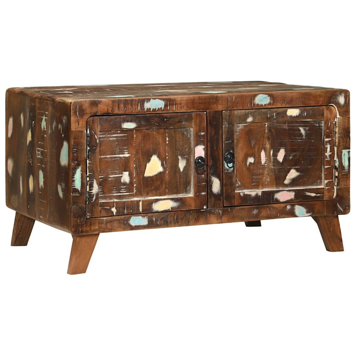 Sofabord Flerfarvet 80 x 54 x 45 cm Solid genbrugs træ