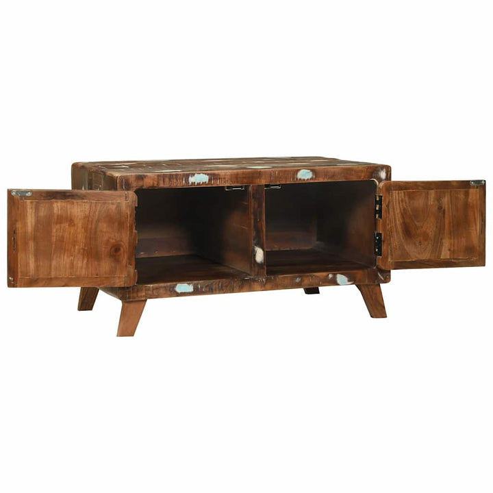 Sofabord Flerfarvet 80 x 54 x 45 cm Solid genbrugs træ