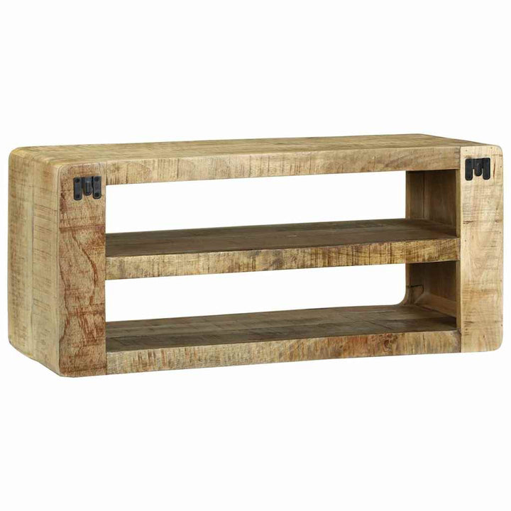 TV-skab med hylde Brun 80 x 32 x 36 cm Massivt mangotræ