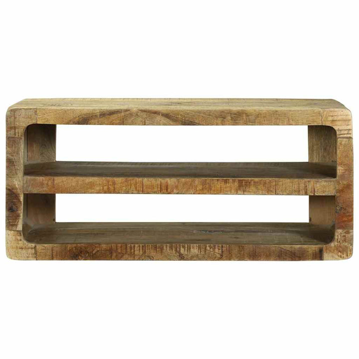 TV-skab med hylde Brun 80 x 32 x 36 cm Massivt mangotræ