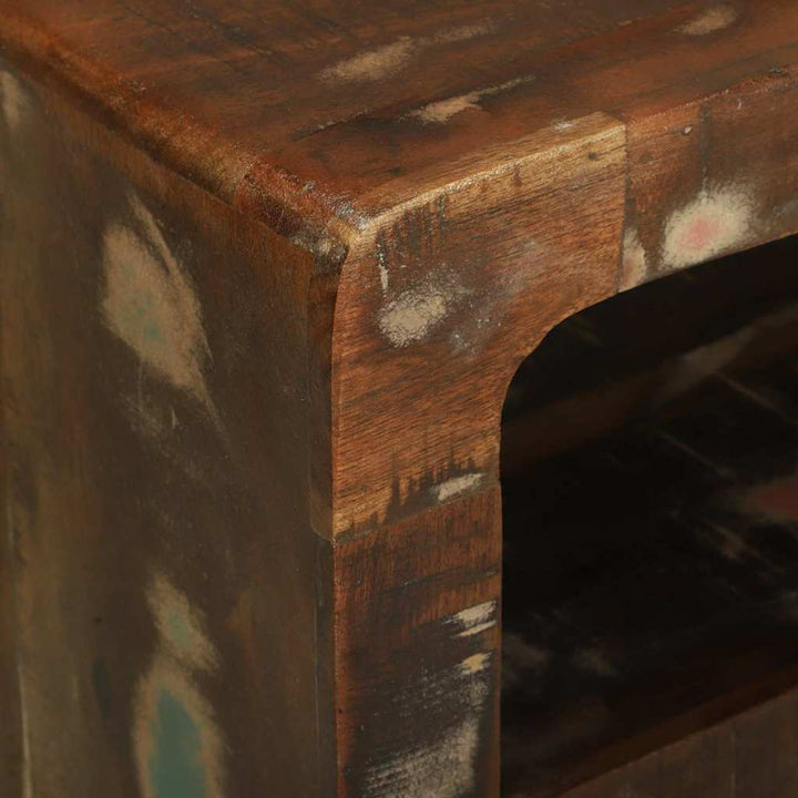 TV-skab Flerfarvet 80 x 32 x 36 cm Massivt genbrugstræ