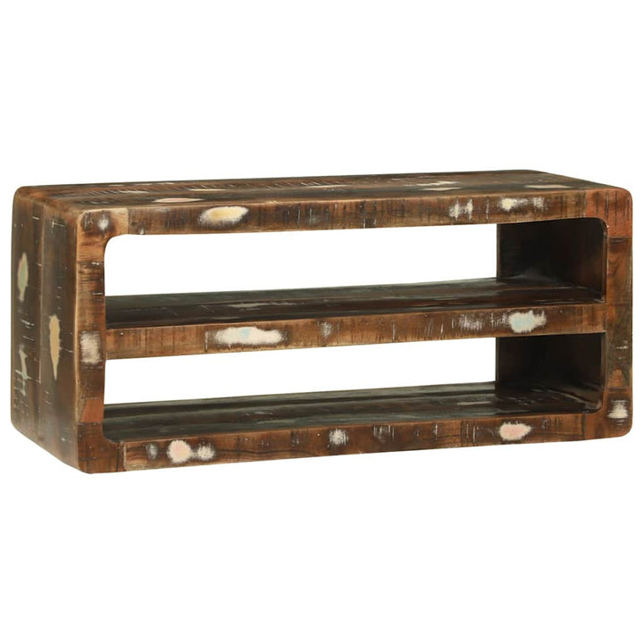 TV-skab Flerfarvet 80 x 32 x 36 cm Massivt genbrugstræ