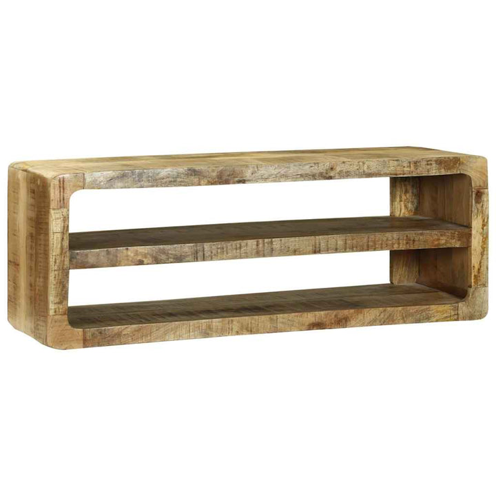 TV-skab med hylde Brun 100 x 32 x 36 cm Massivt mangotræ