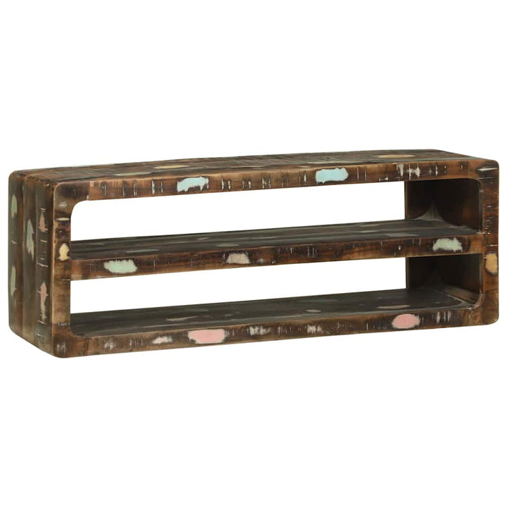 TV-skab Flerfarvet 100 x 32 x 36 cm Massivt genbrugstræ