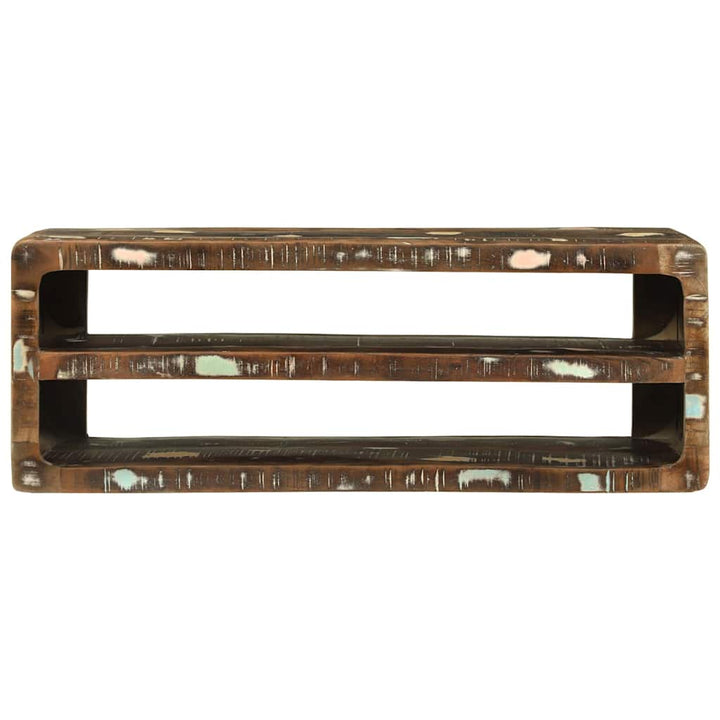 TV-skab Flerfarvet 100 x 32 x 36 cm Massivt genbrugstræ