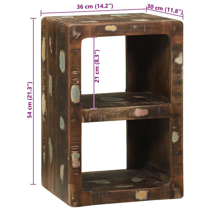 TV-skab Flerfarvet 36 x 30 x 54 cm Massivt genbrugstræ