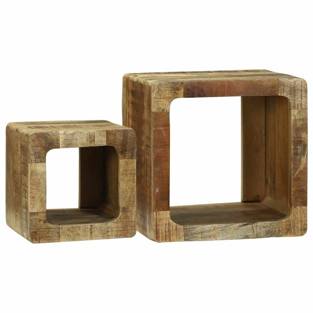 TV Enheder 2 pcs Brun 36 x 30 x 36 cm Massivt mangotræ