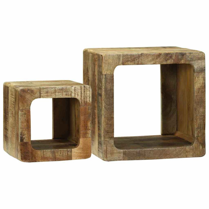 TV Enheder 2 pcs Brun 36 x 30 x 36 cm Massivt mangotræ