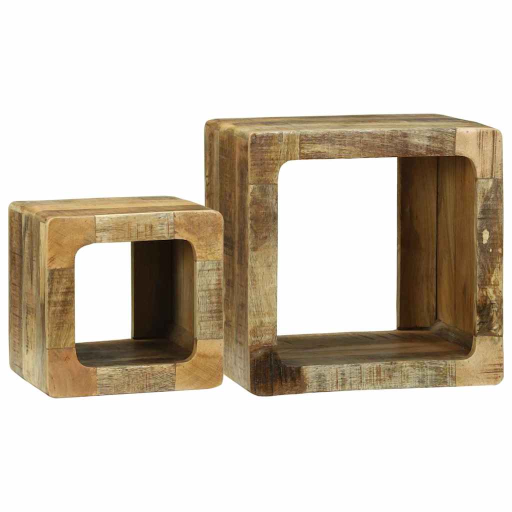 TV Enheder 2 pcs Brun 36 x 30 x 36 cm Massivt mangotræ