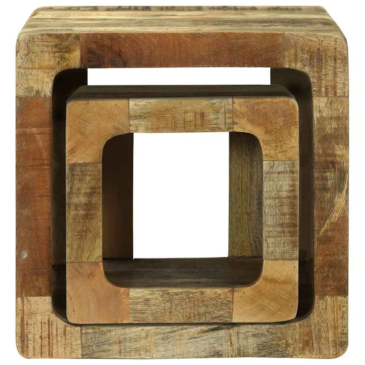 TV Enheder 2 pcs Brun 36 x 30 x 36 cm Massivt mangotræ