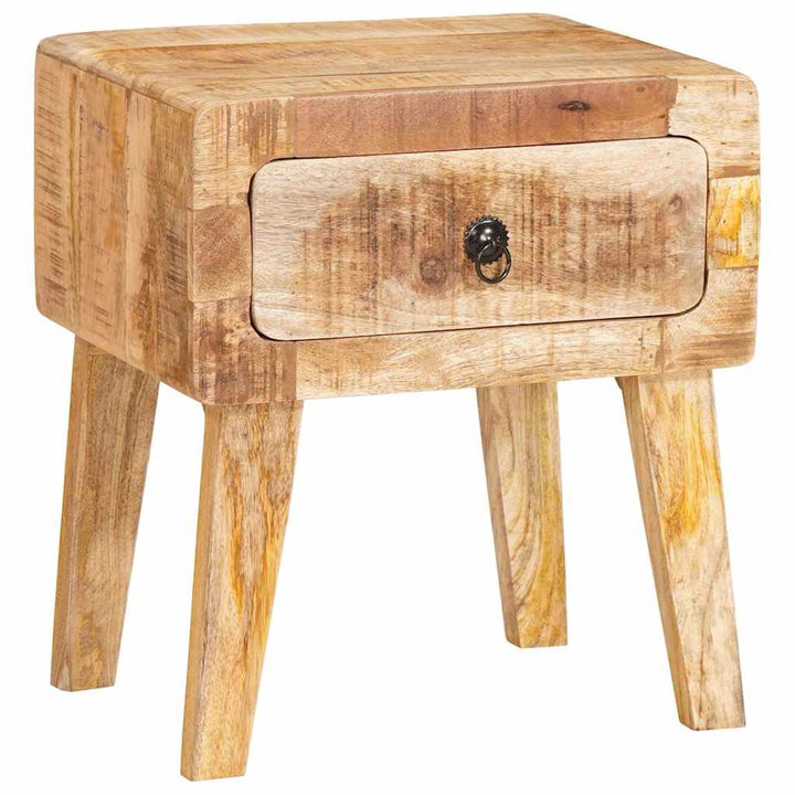 Endebord med skuffe Brun 40 x 32 x 46 cm Massivt mangotræ