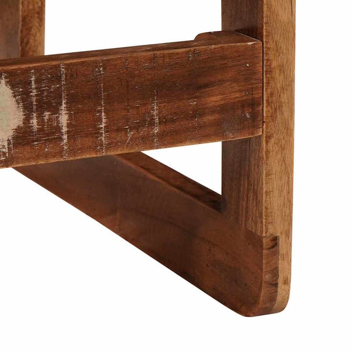 Indskudsborde 2 pcs Brun 46 x 46 x 45 cm Solid genbrugs træ