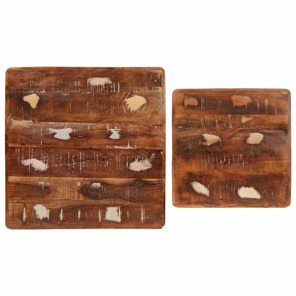 Indskudsborde 2 pcs Brun 46 x 46 x 45 cm Solid genbrugs træ
