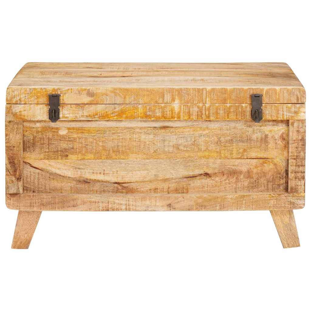 Opbevaringskasse med lås 70 x 35 x 40 cm Massivt mangotræ