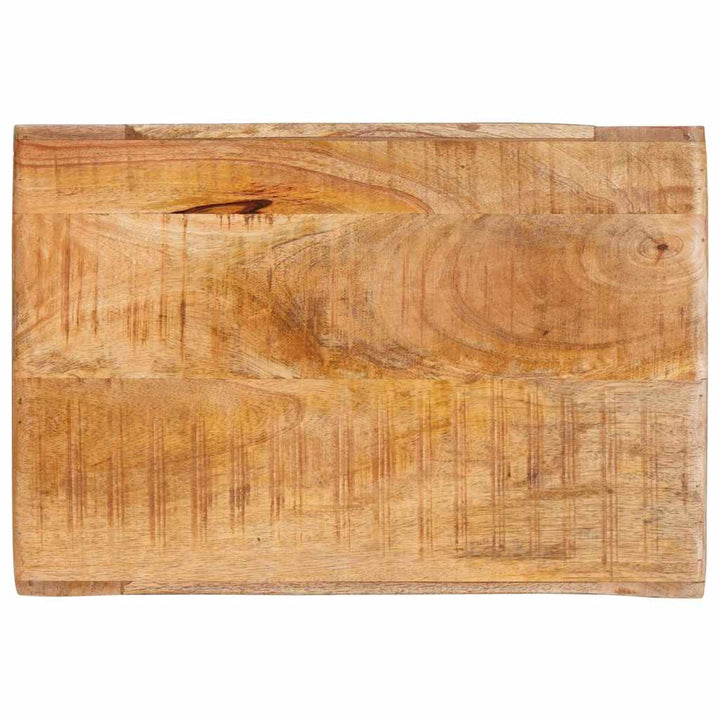 Vinfad med opbevaring Brun 44 x 30 x 35 cm Massivt mangotræ