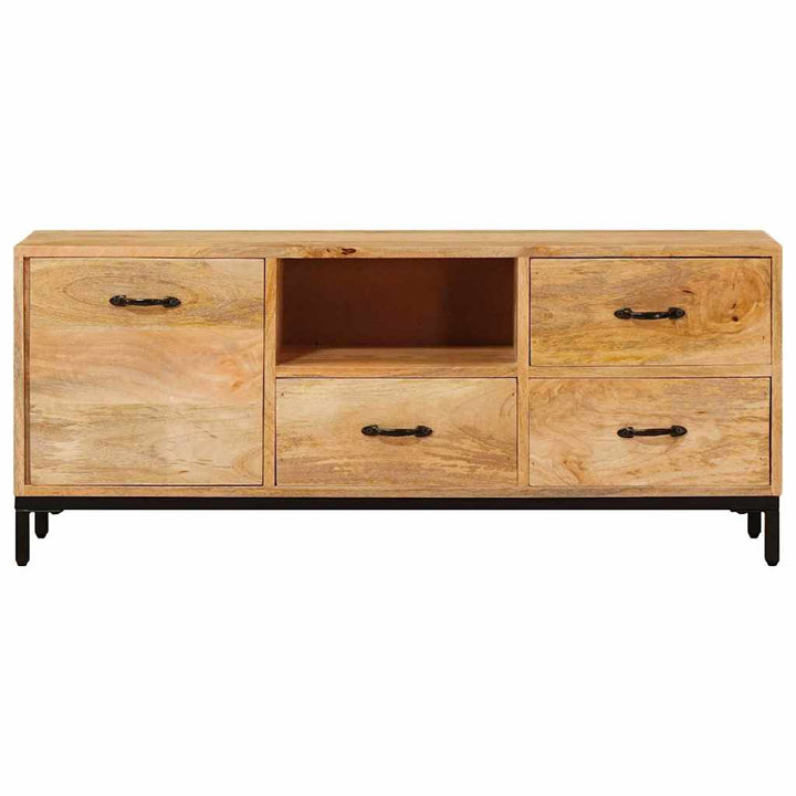 TV-borde med skuffe Brun 110 x 30 x 46 cm Massivt mangotræ