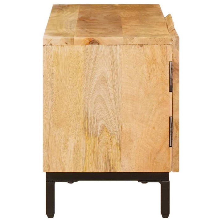Opbevaringsskabe med dør Brun 110 x 30 x 40 cm Massivt mangotræ