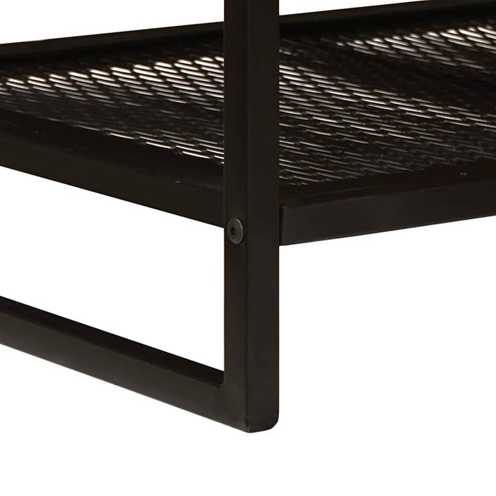 Sofabord Brun og sort 110 x 55 x 35 cm Massivt mangotræ