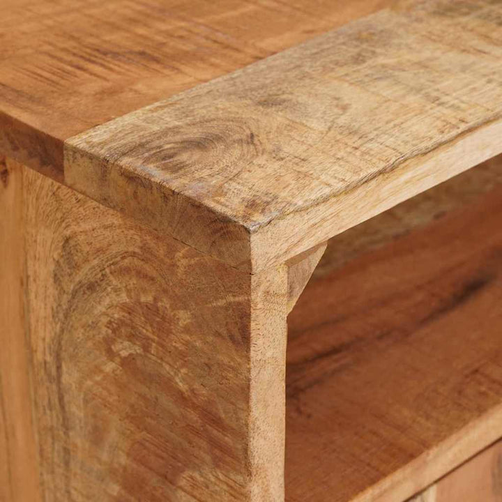 Opbevaringsskabe med dør Brun 110 x 30 x 45 cm Massivt mangotræ
