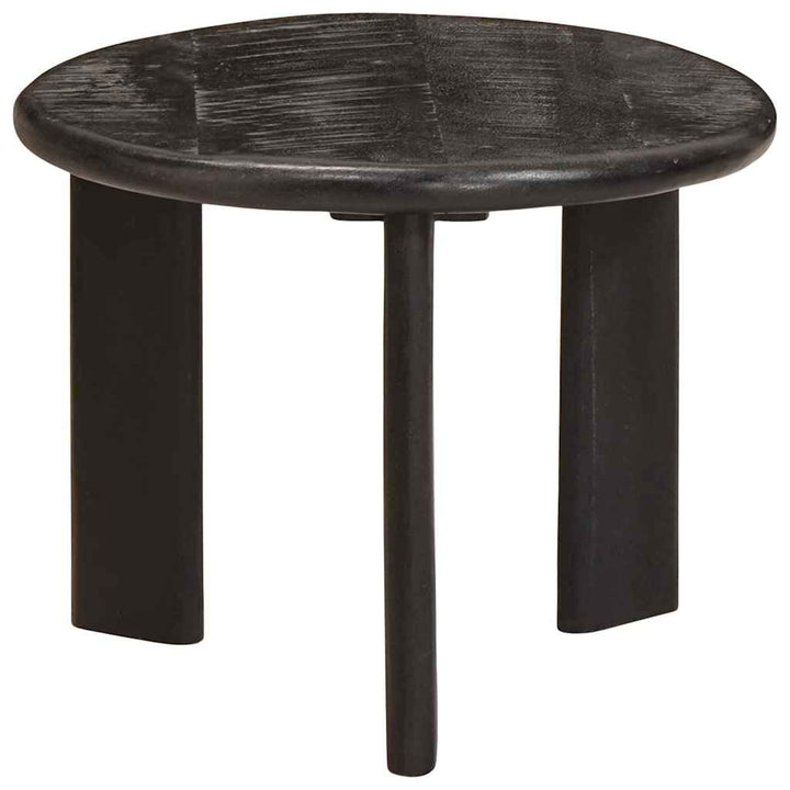 Nesting Kaffeborde 3 pcs Hvid Massivt mangotræ