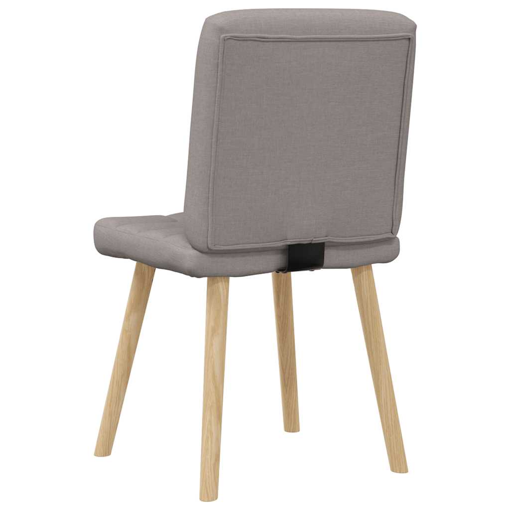 spisebordsstole 2 stk. stof gråbrun