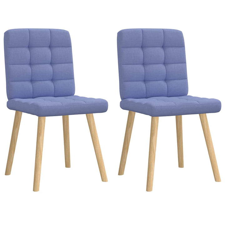 spisebordsstole 2 stk. Jeans blåt stof