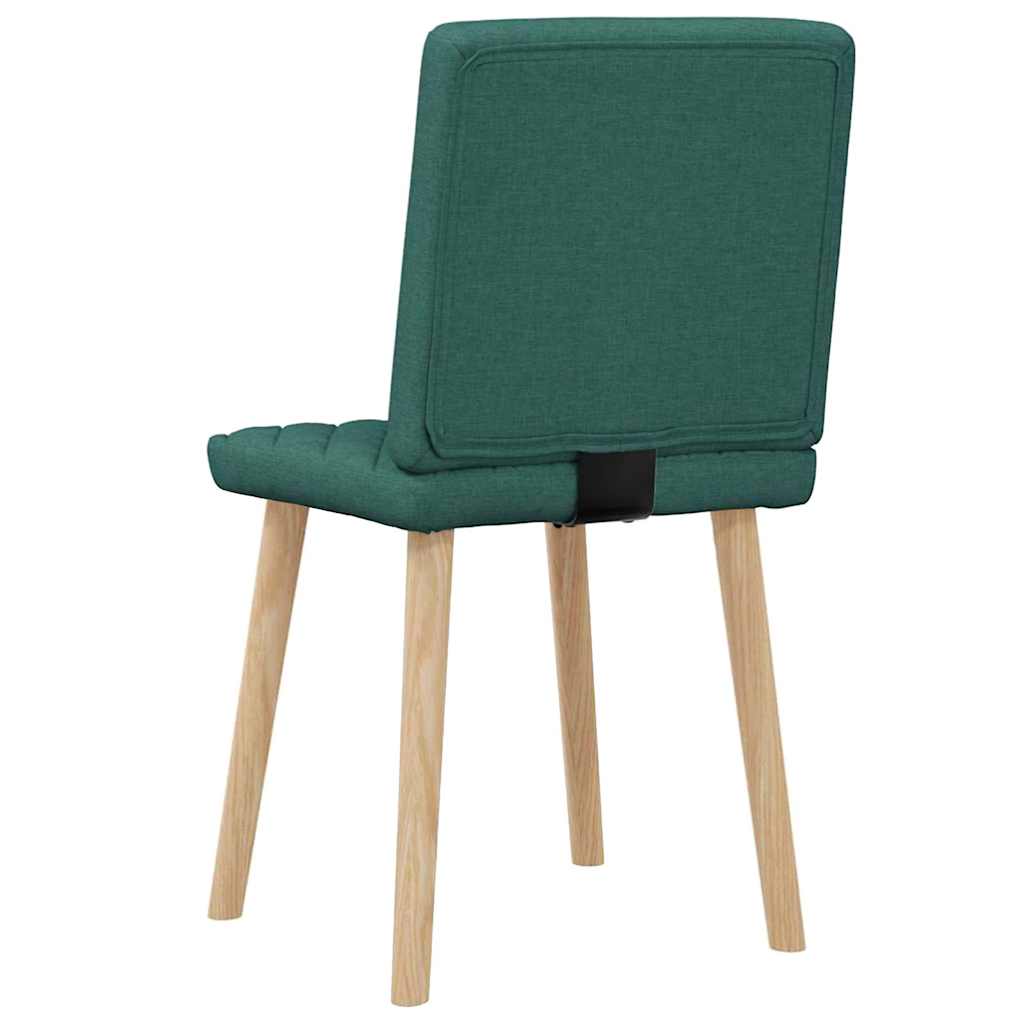 spisebordsstole 2 stk. stof mørkegrøn