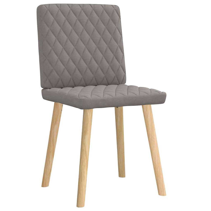 spisebordsstole 2 stk. stof gråbrun
