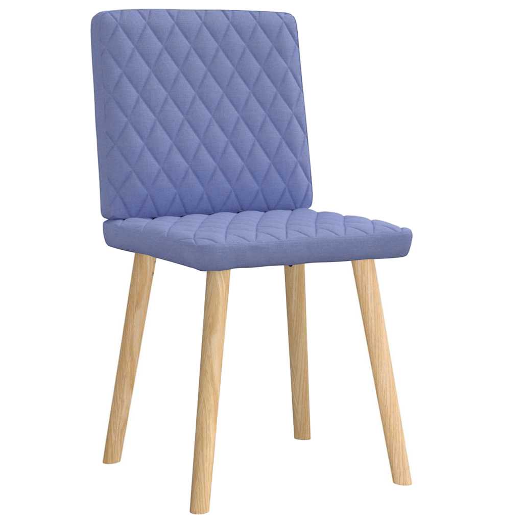 spisebordsstole 2 stk. Jeans blåt stof